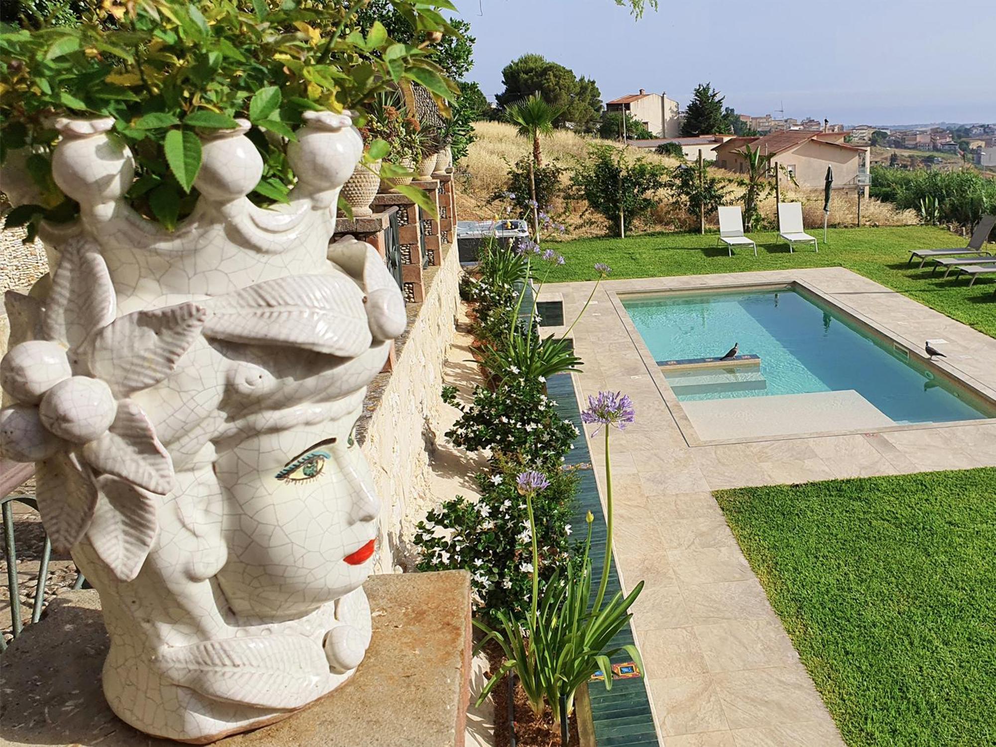 Villa Tommaso Maruggi, Sicilia, Con Jacuzzi E Piscina Privata Alcamo Dış mekan fotoğraf