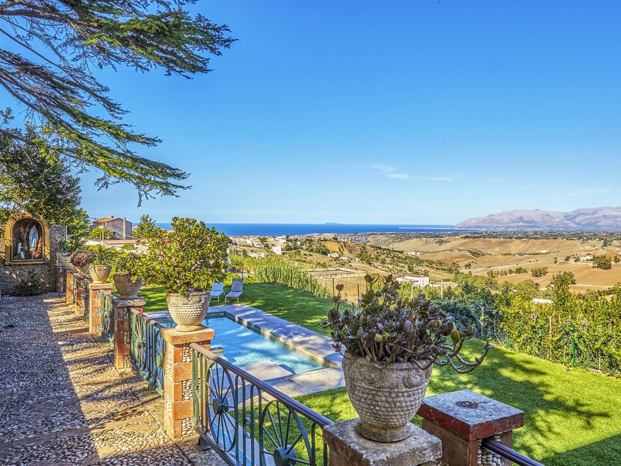 Villa Tommaso Maruggi, Sicilia, Con Jacuzzi E Piscina Privata Alcamo Dış mekan fotoğraf